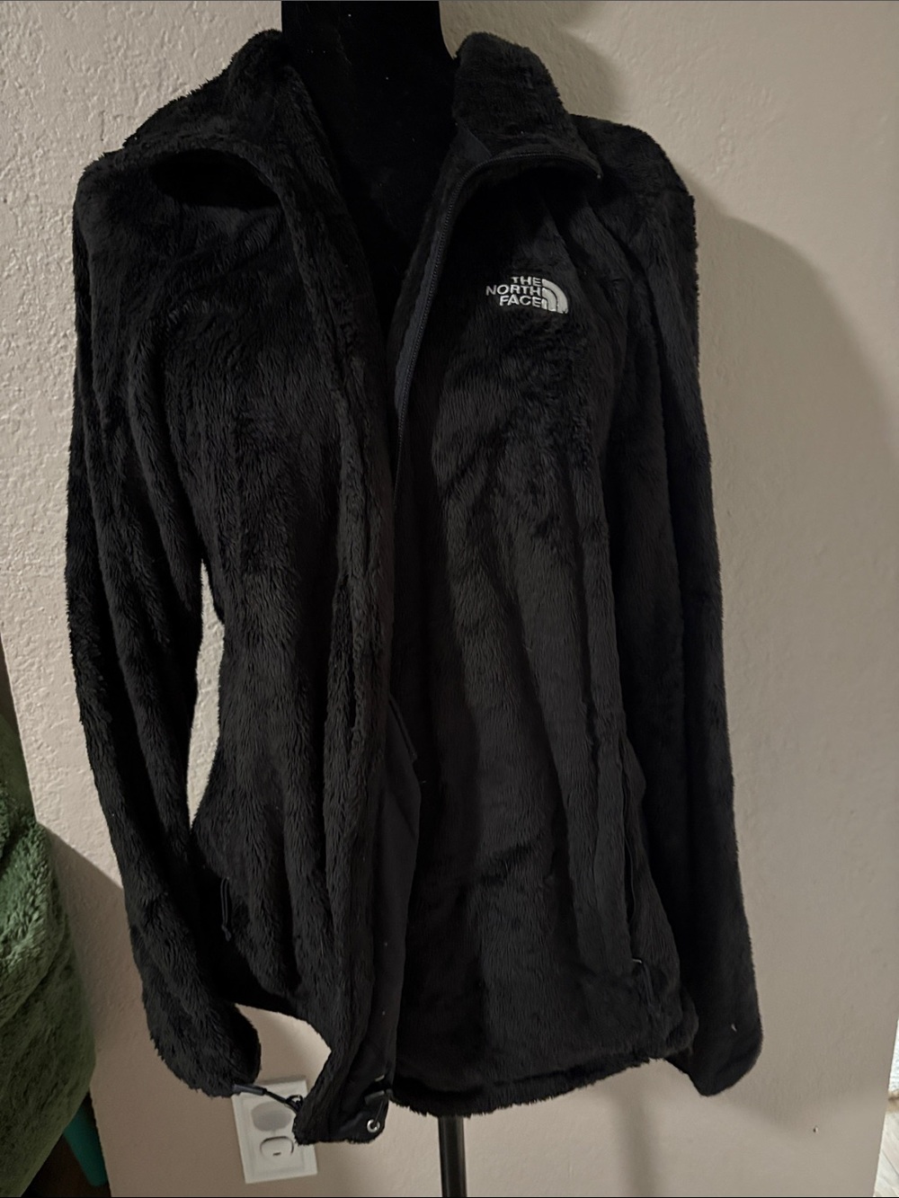The North Face Black Plush Teddy Fleece Jacket
